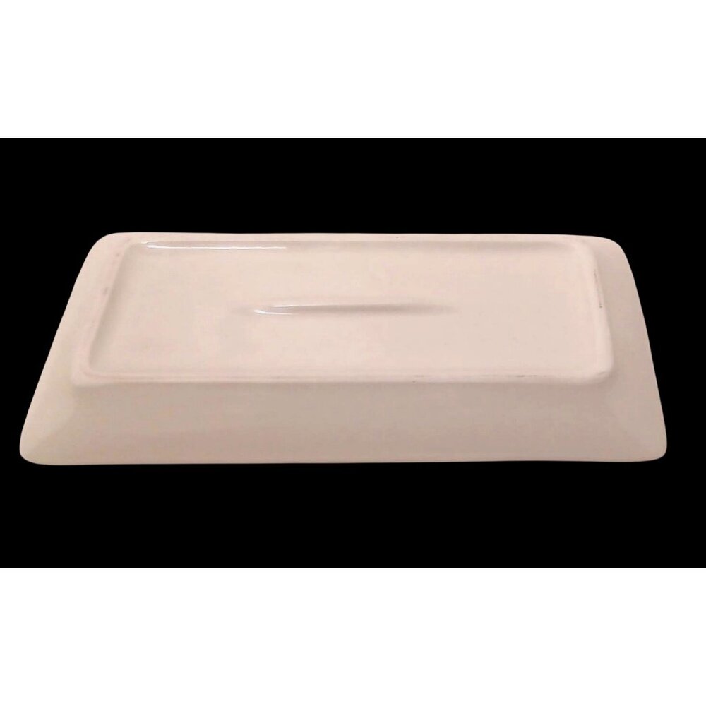 Strawberry Ceramic Rectangular Small Serving Tray Platter 10.5"x5" Vintage MCM - Picture 8 of 8